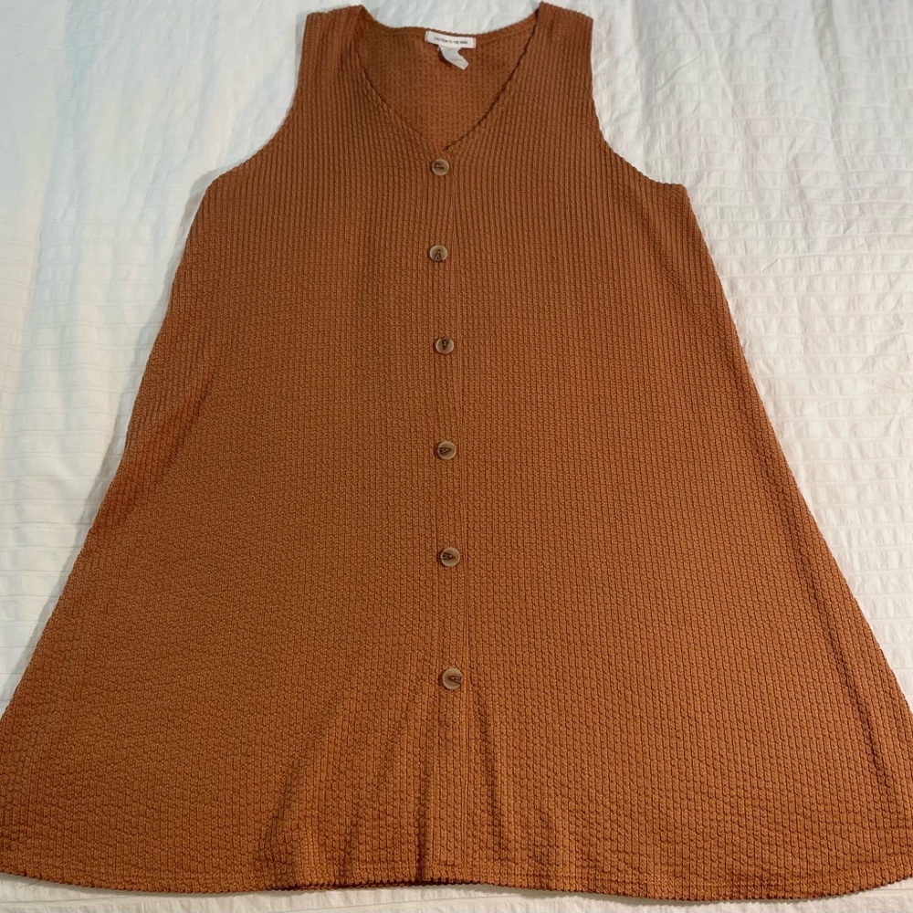 Caution To The Wind Ribbed Tank Dress